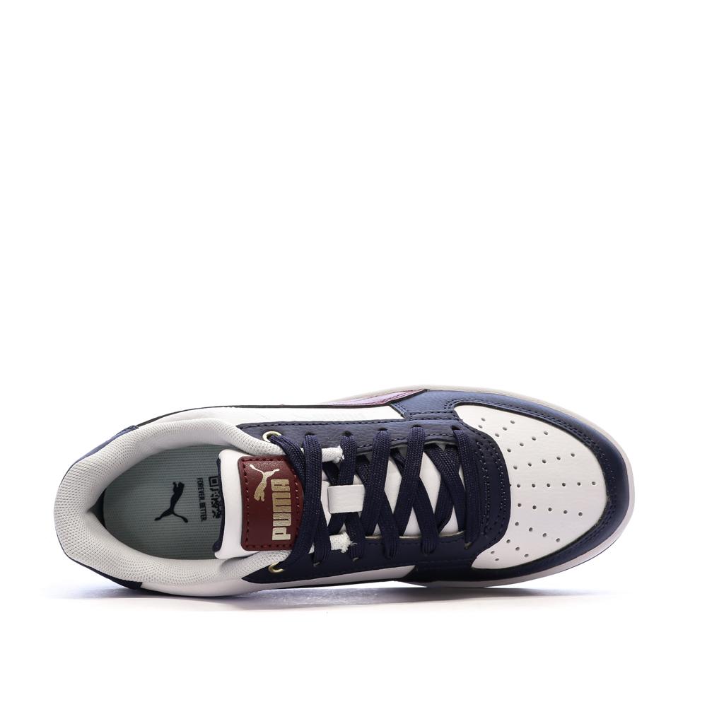Puma Caven 2.0 Damen-Sneaker Weiß/Marineblau/Bordeaux Ansicht 4