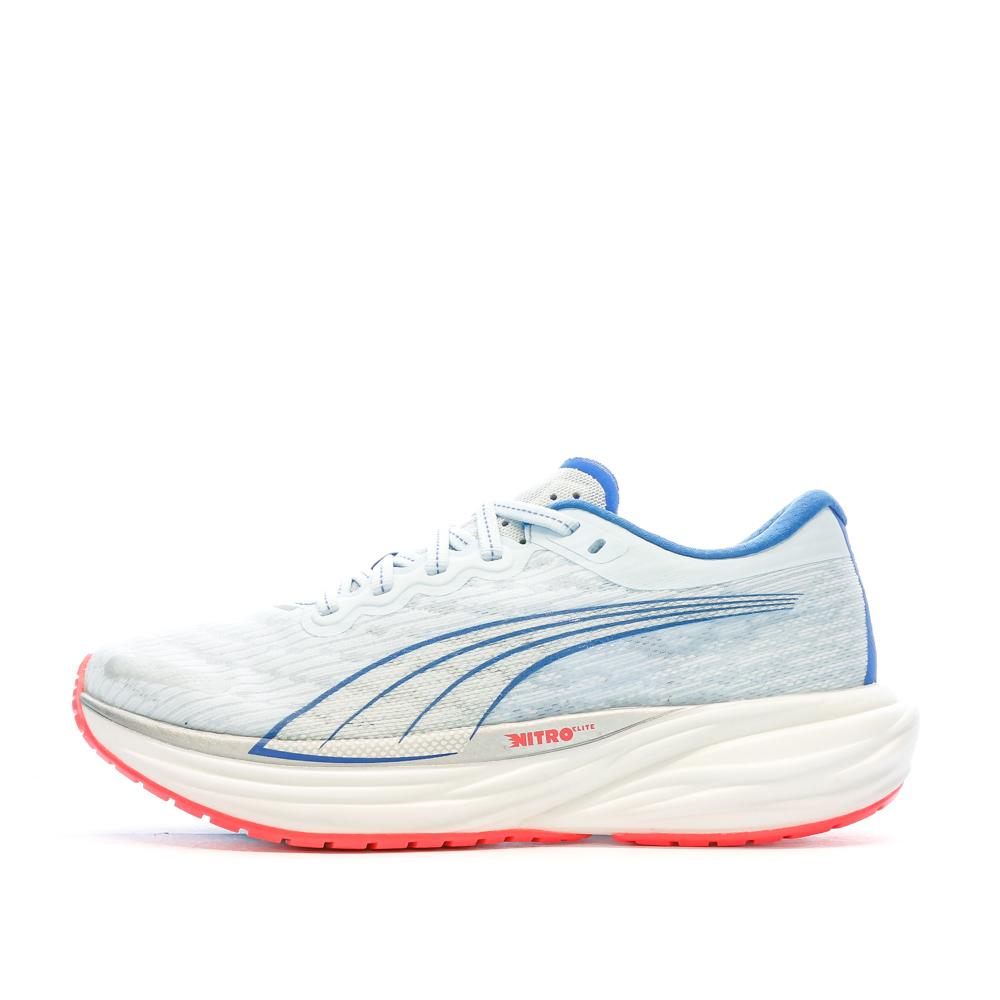 Zapatillas Puma Running Azul Mujer Deviate Nitro 2 barato