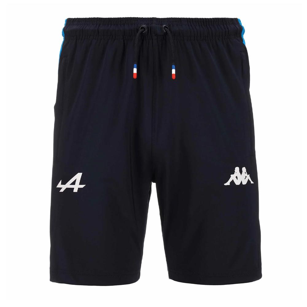 Pantalón Corto Kappa Adrin Negro/Turquesa Niño barato