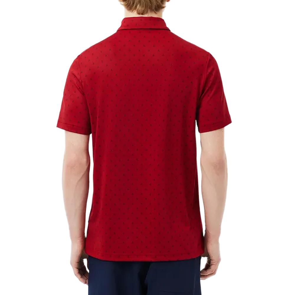 Men’s Red Lacoste Golf Polo Shirt, regular fit, UV protection Photo of the Espace des Marques %store% store - view of %key%
