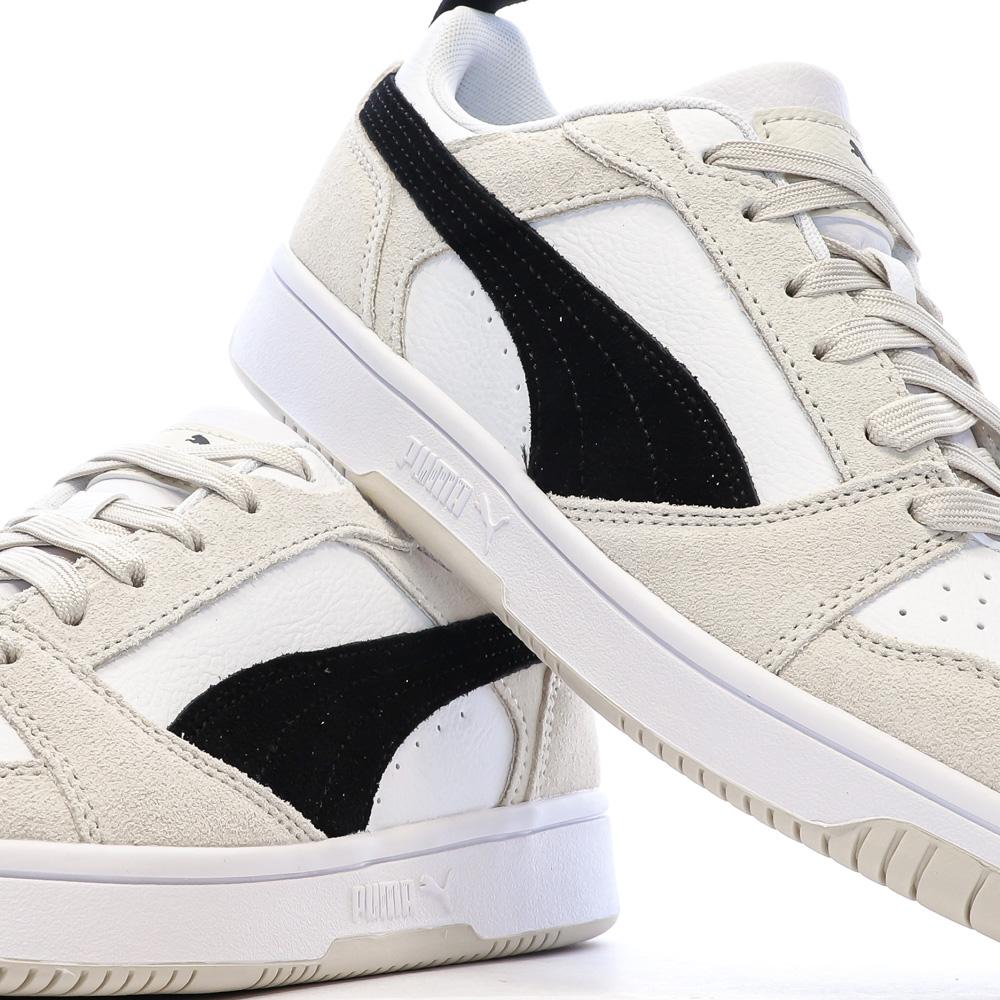 Baskets Blanches/Noires/Beige Mixte Puma Caven 2.0 vue 7