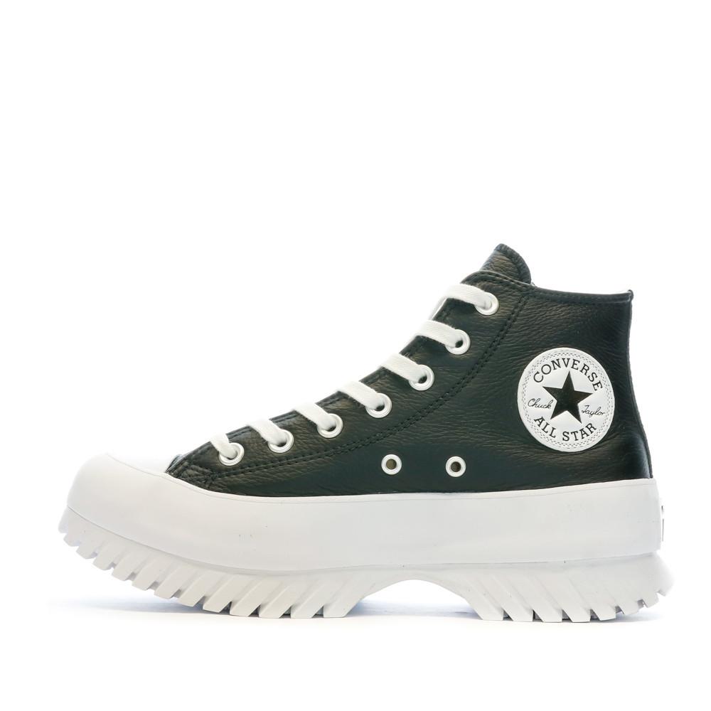 Zapatillas Converse negras con tacos para mujer barato
