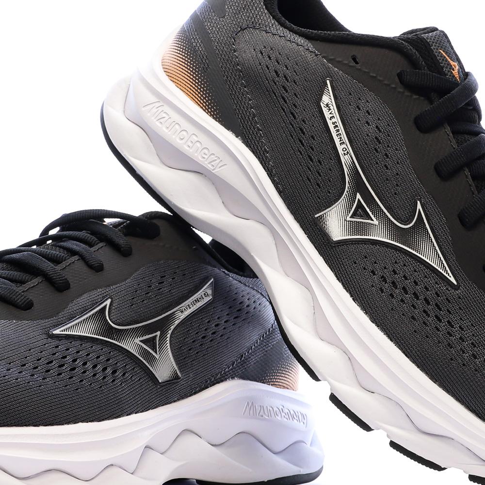 Chaussures de Running Anthracite Femme Mizuno Wave Serene 2 vue 7