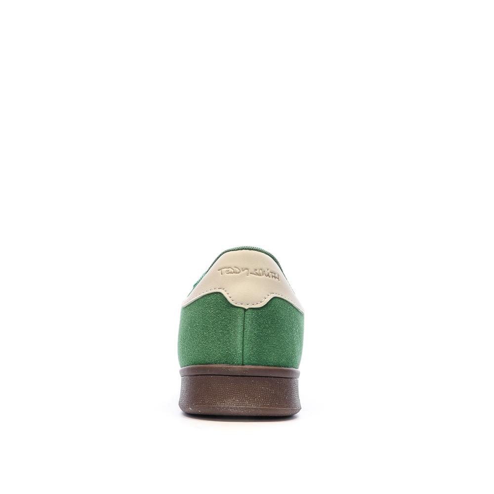 Teddy Smith White Suede Green Men's Sneakers Photo of the Espace des Marques %store% store - view of %key%