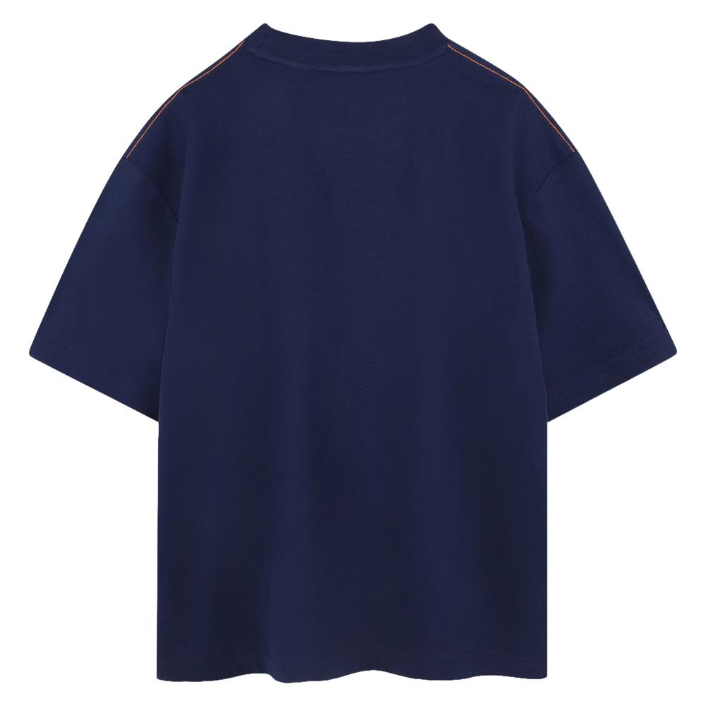 T-Shirt Bleu Garçon TimberlandT60433 vue 2