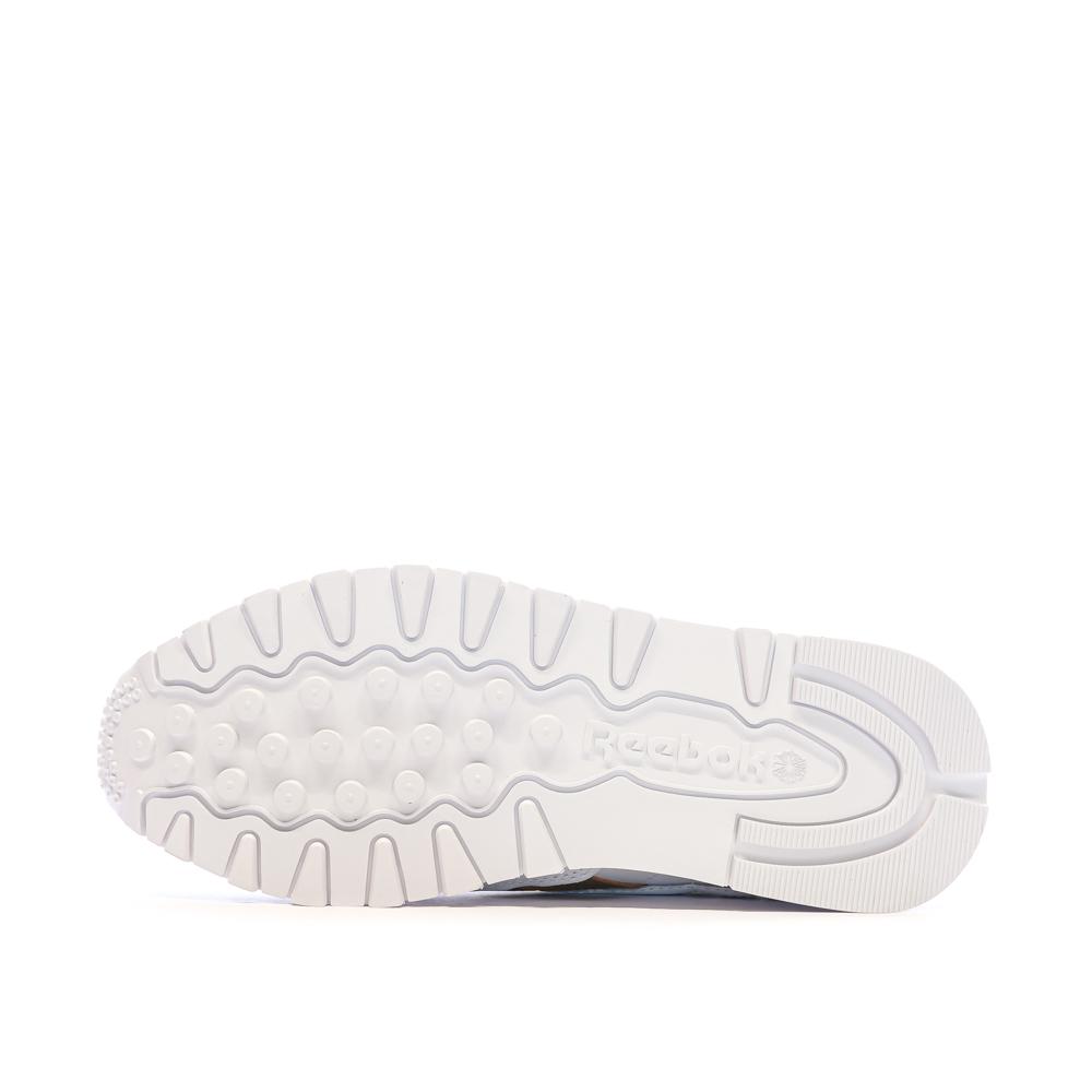 Baskets Blanc/Marron Femme Reebok Classic Leather vue 5