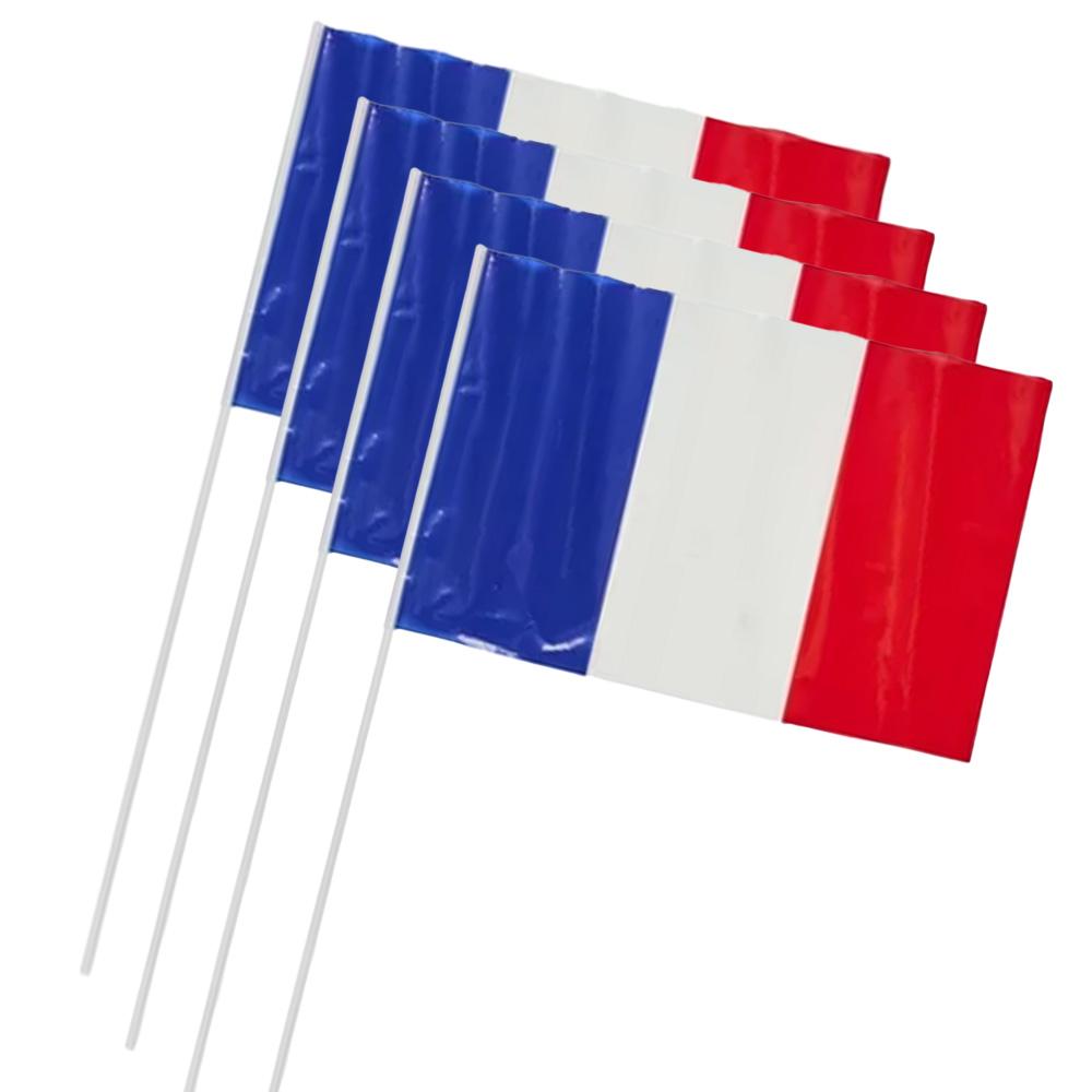 Lote de 4 banderines Mister Gadget Francia 20x30 cm - Decoración festiva barato
