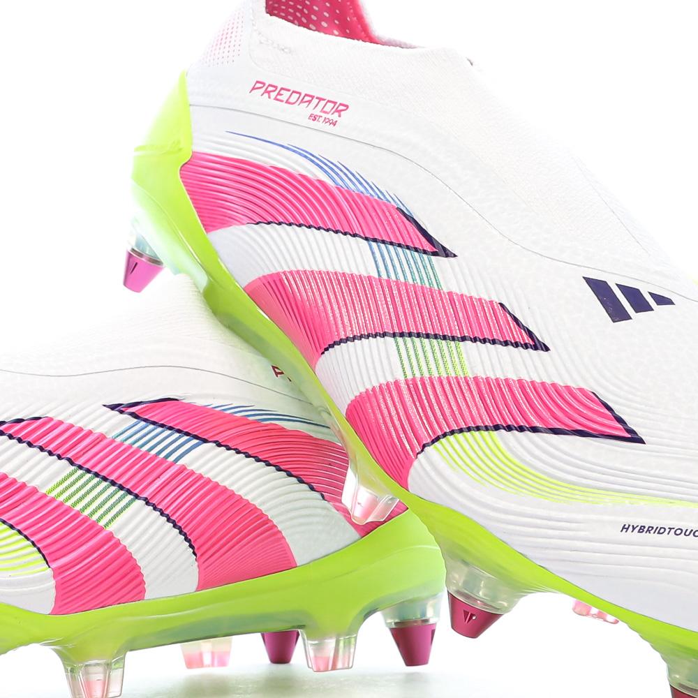 Chaussures de Foot Blanc/Rose Adidas Predator Elite Ll SG vue 7