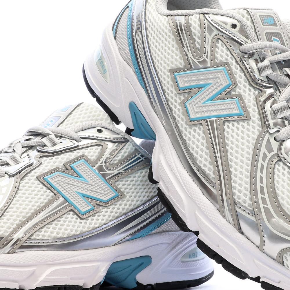 New Balance 740 Damen-Sneaker Silber/Türkis Ansicht 7