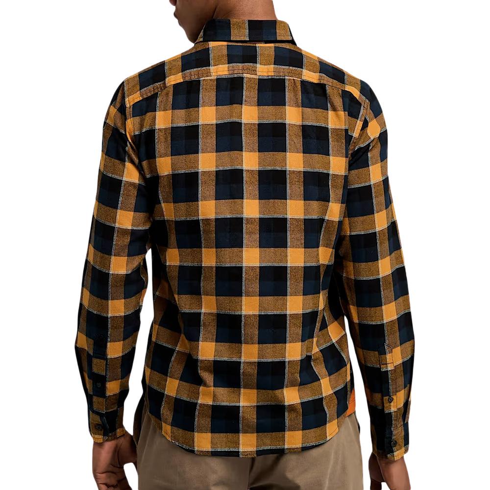 Timberland Solucell Buffalo Camisa a cuadros azul marino/camel para hombre ver 2