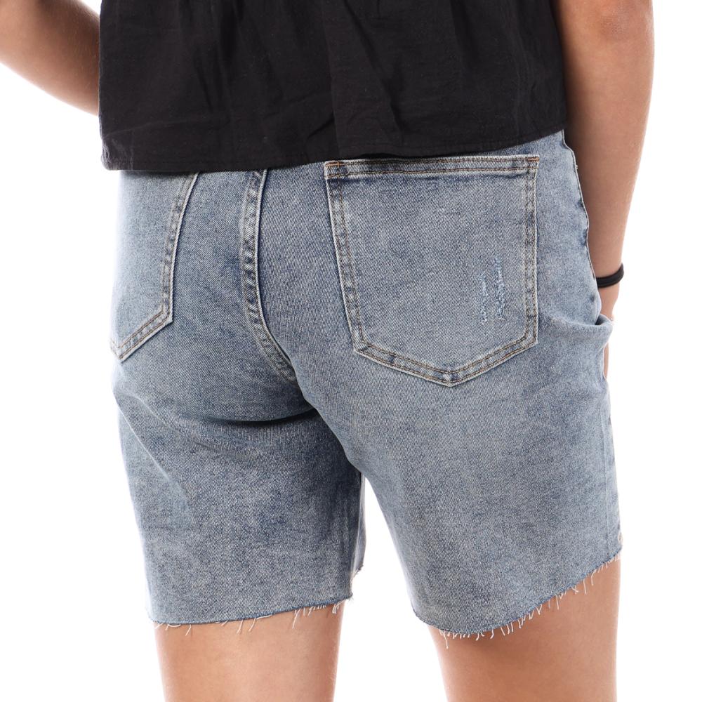 Monday Premium Bermudas Denim Azul Claro Mujer Calce ver 2