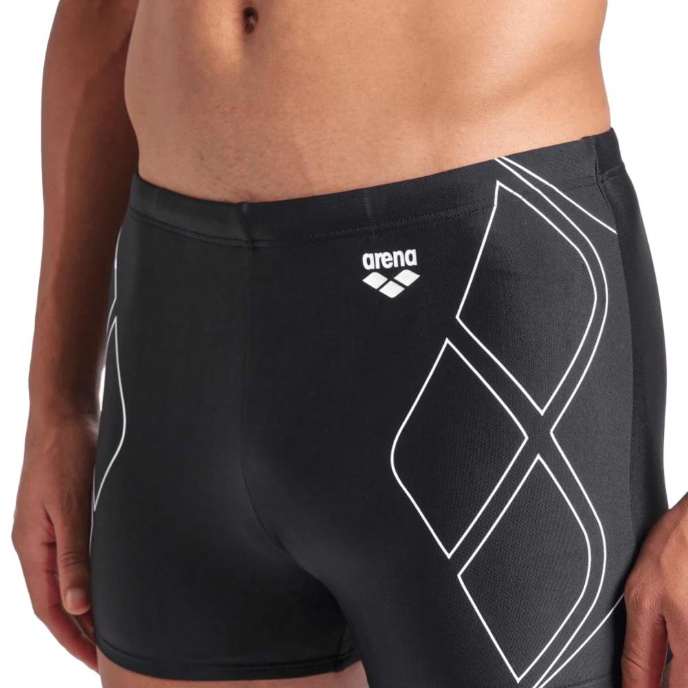 Short de bain Noir Homme Arena Graphic pas cher