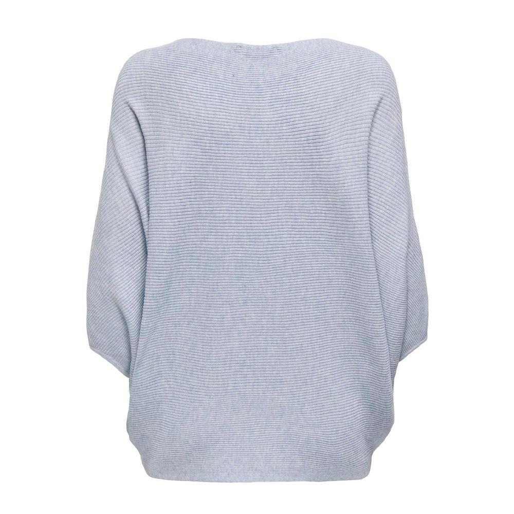 JDY New Behave Women's Light Blue 3/4 Sleeve Sweater Photo of the Espace des Marques %store% store - view of %key%