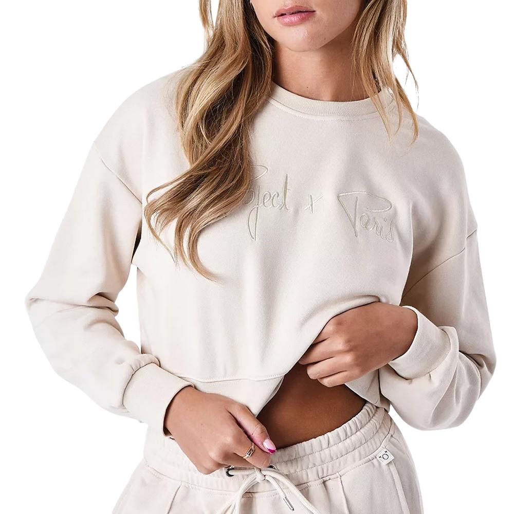 Women's Beige Sweat Top Project X Paris F212103 affordable