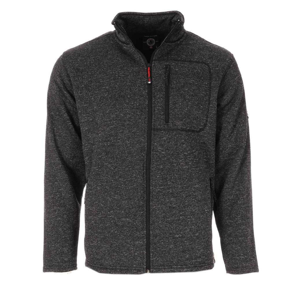 Chaqueta polar Sherpa Paname Brothers Negro/Gris, Hombre barato