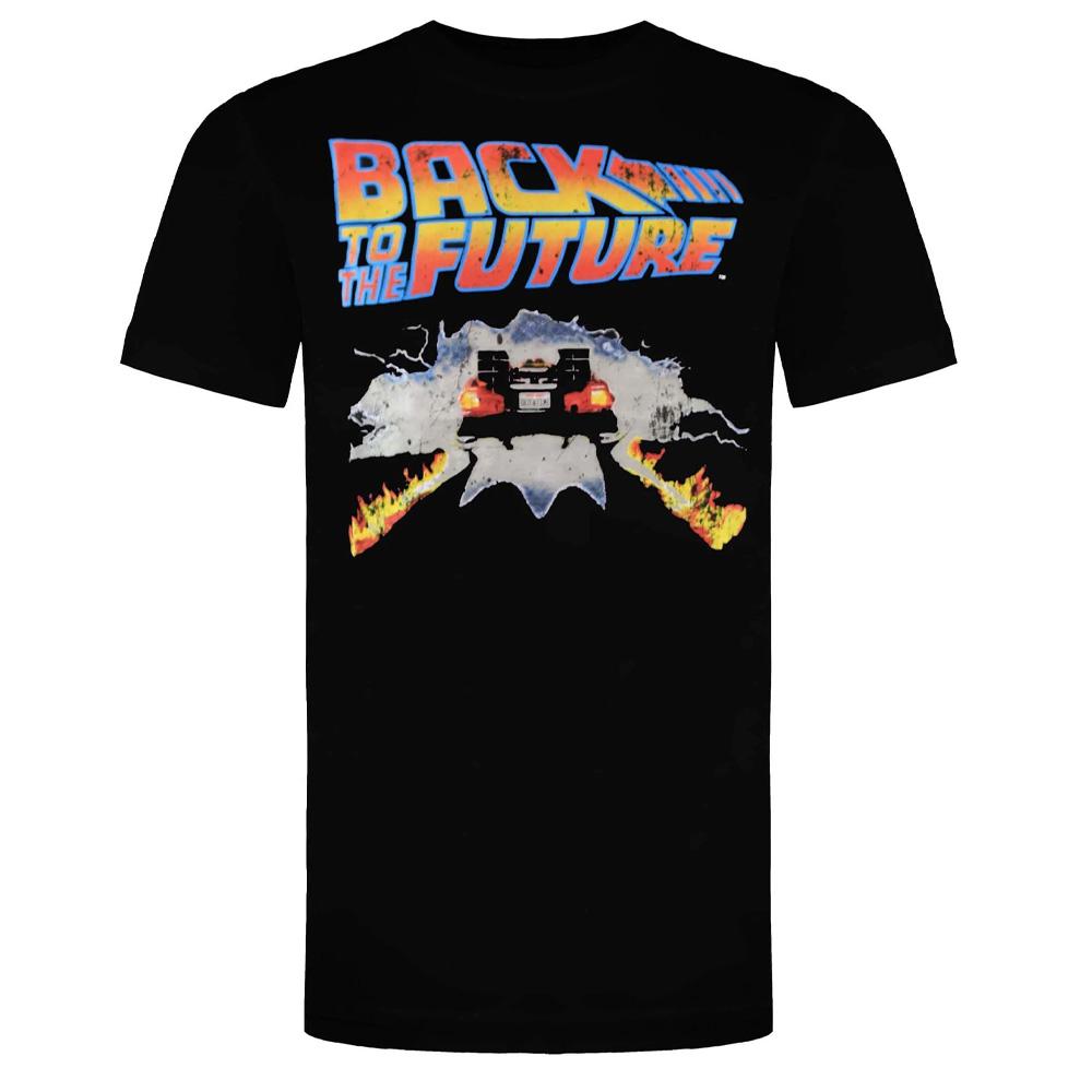 Black ‘Back to the Future’ DeLorean T-shirt affordable