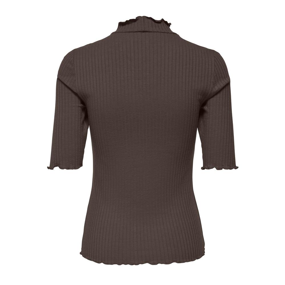 T-Shirt Marron Foncé Femme JDY Fransiska vue 2