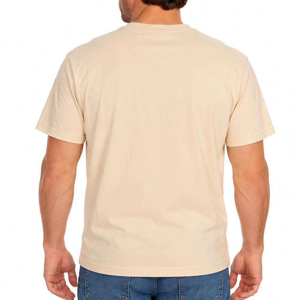 Camiseta beige de hombre con mangas Redskins ver 2