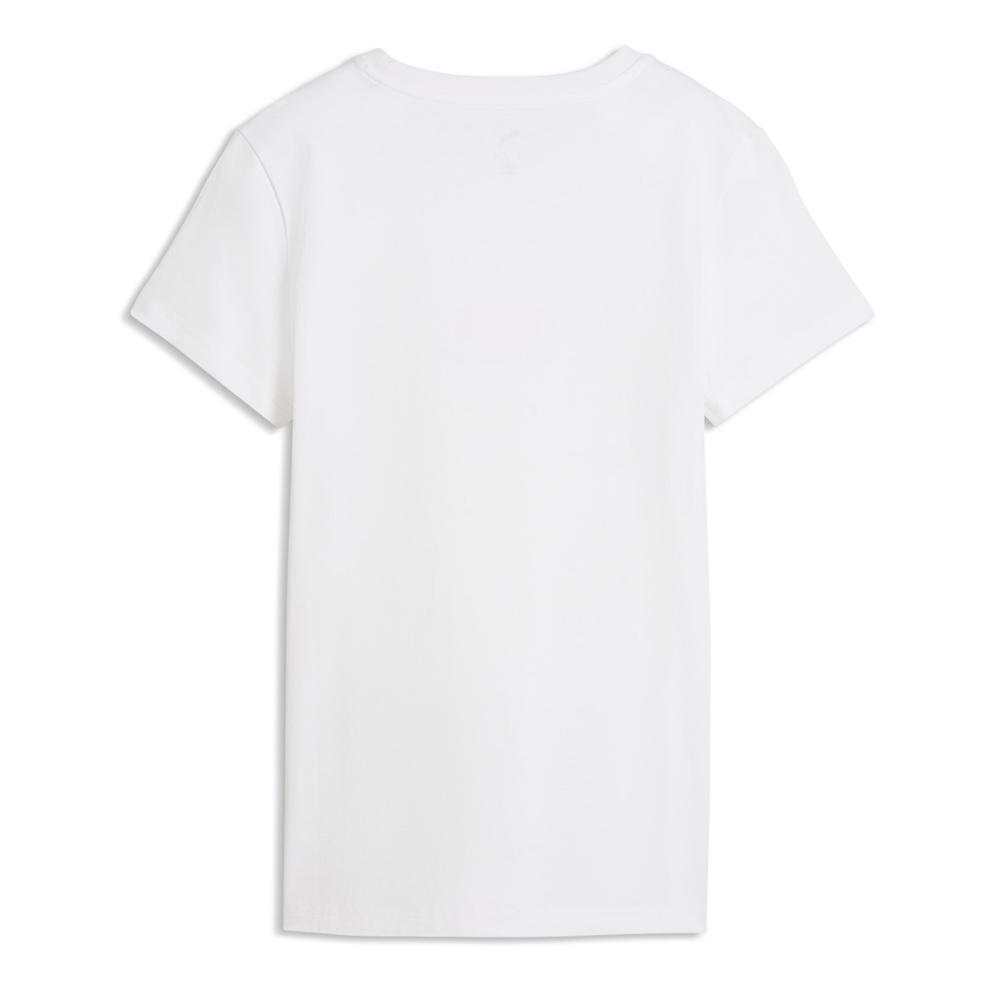 T-Shirt Blanc Femme Puma Metalli vue 2