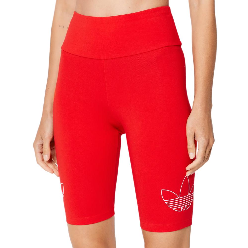 Pantalón Corto Adidas Bike Rojo, Mujer barato