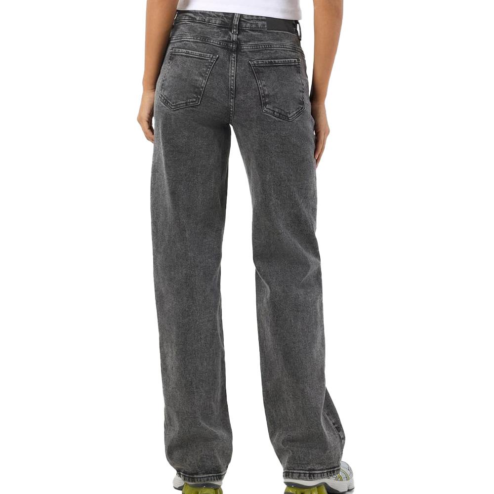 Jean Droit Gris Femme Noisy May Landa vue 2