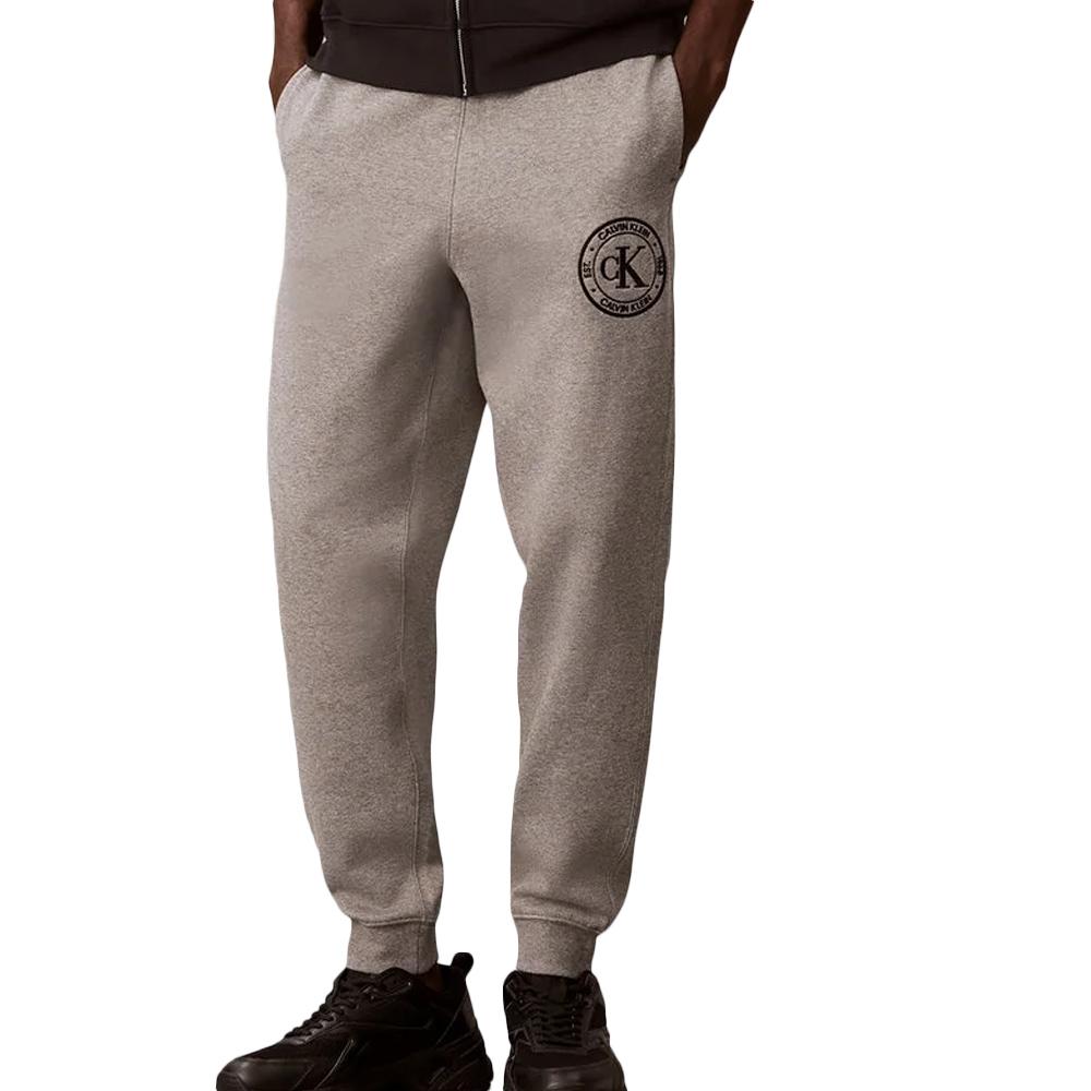 Graue Herren-Jogginghose von Calvin Klein Jeans Crest günstig