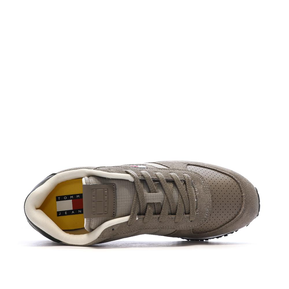 Baskets Grises Homme Tommy Hilfiger Runner Flag vue 4