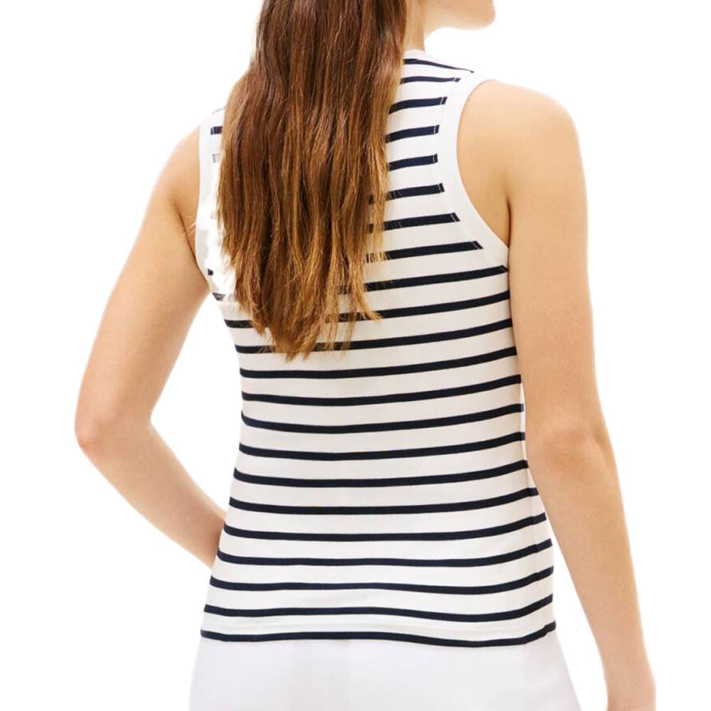 Débardeur Blanche/Marine Femme Tommy Hilfiger Slim Cody vue 2