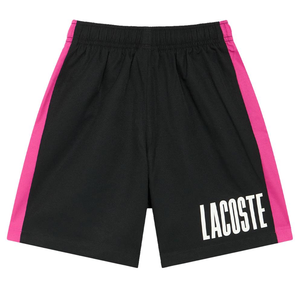 Men’s Black Lacoste Print Shorts Photo of the Espace des Marques %store% store - view of %key%
