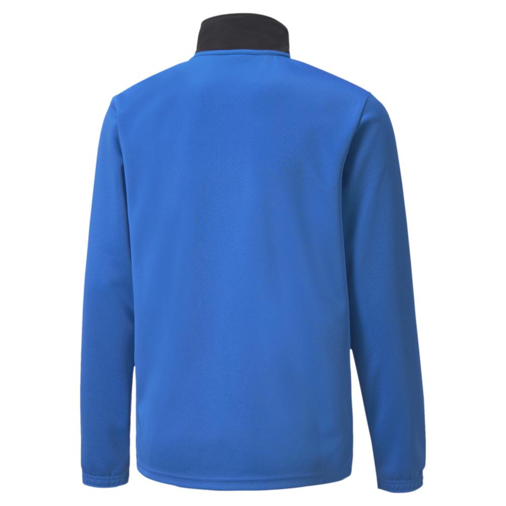Boys' Puma Indrise 1/4 zip sweatshirt Black/Blue Photo of the Espace des Marques %store% store - view of %key%