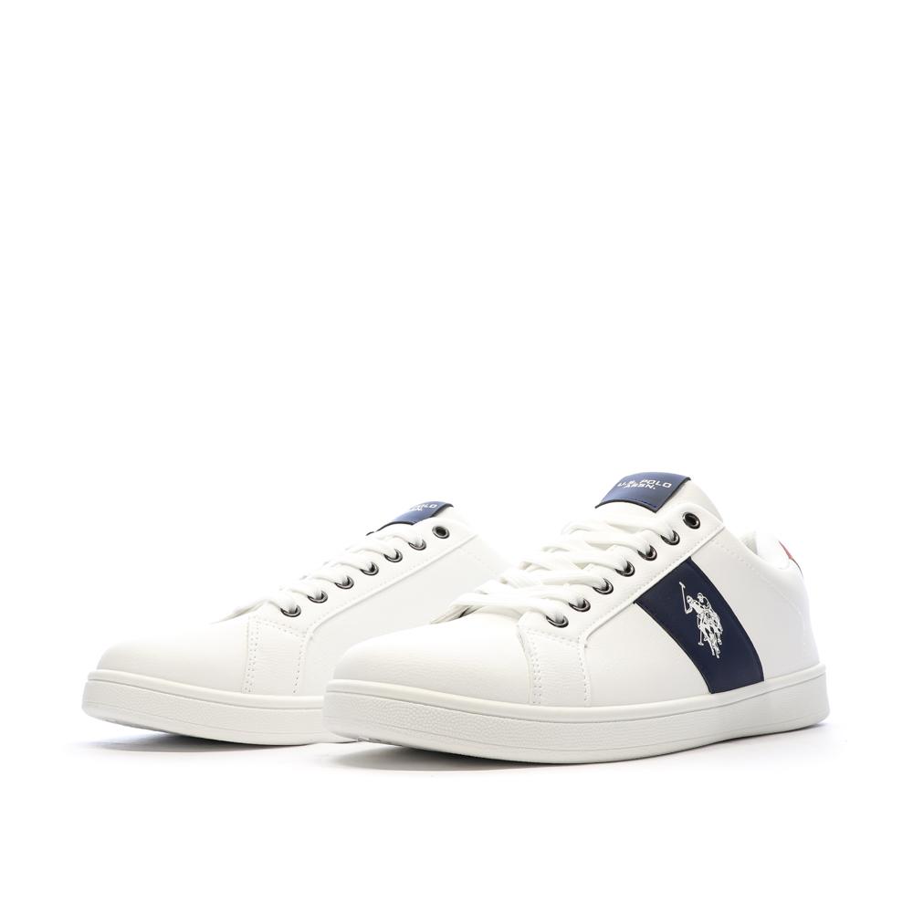 Baskets Blanches/Marines Homme US Polo ASSN Sneaker vue 6