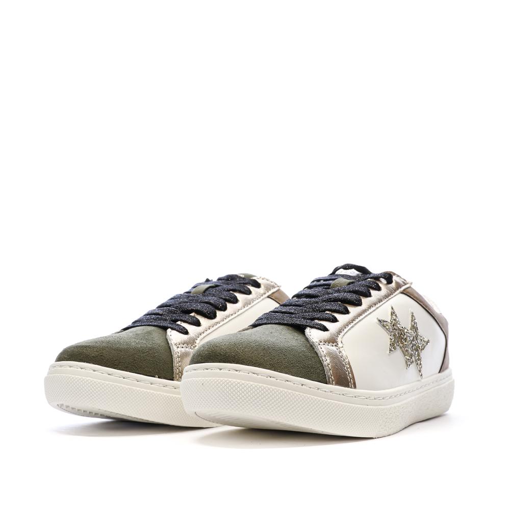 Weiße/camelfarbene Sneaker für Damen Only Star Ansicht 6