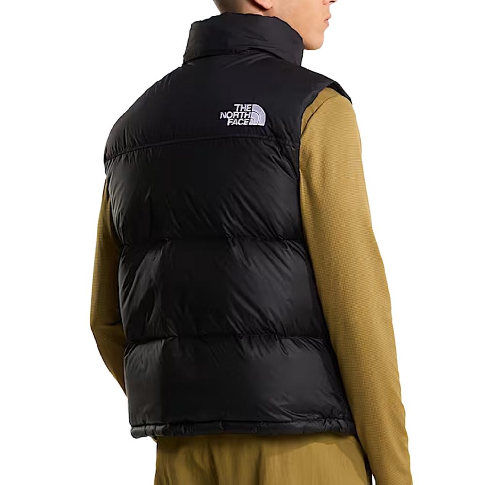 Schwarze Daunenjacke Mann The North Face Nuptse Ansicht 2