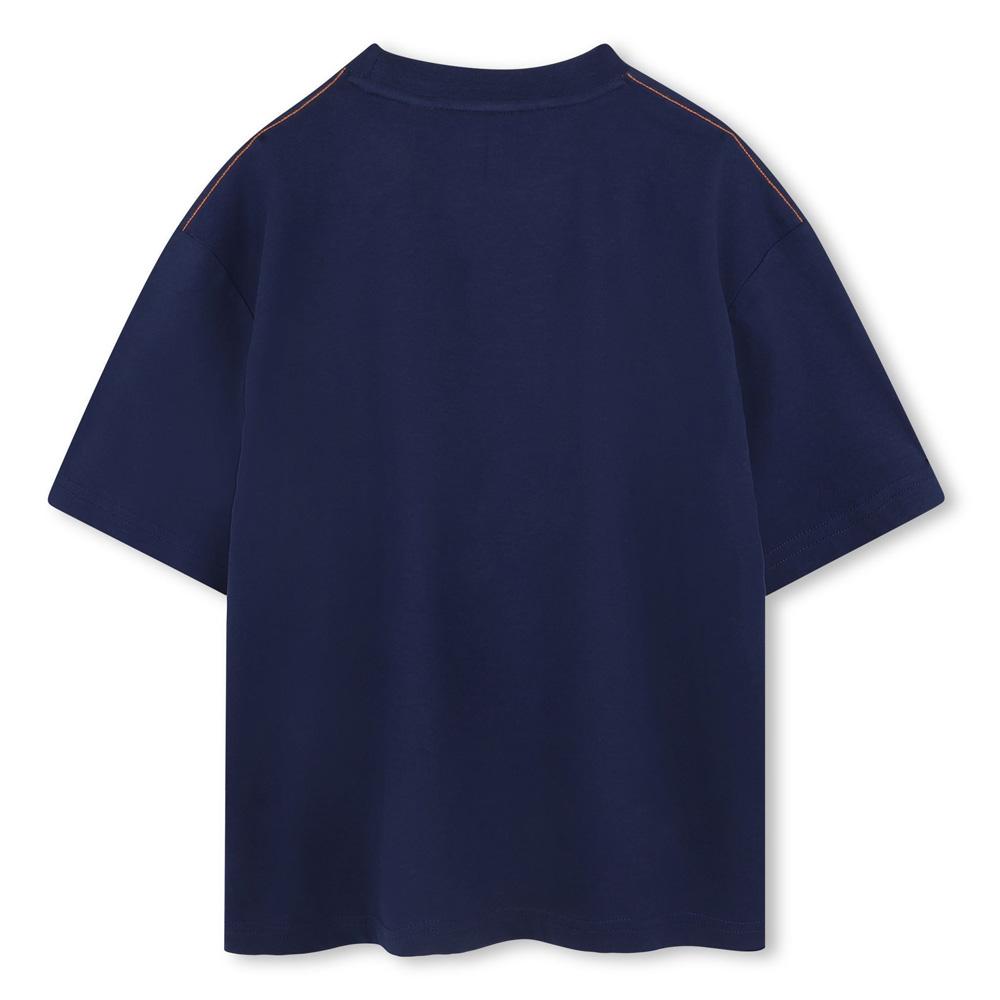 T-Shirt Bleu Garçon TimberlandT604331 vue 2