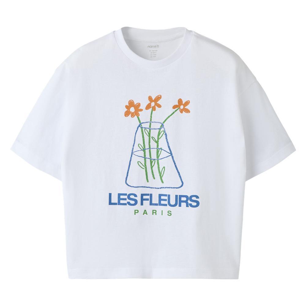 Camiseta blanca para niña Name it Nkfhelga barato
