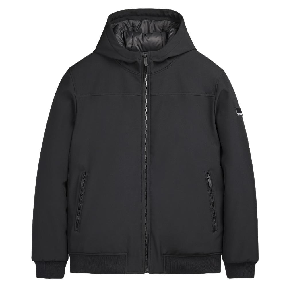 Blouson Noir Homme Teddy Smith Samy pas cher