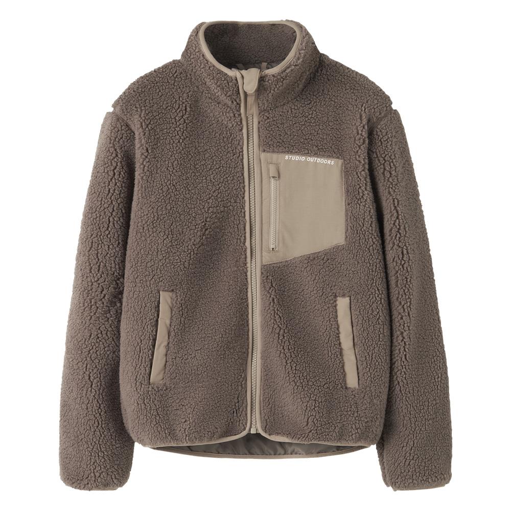 Chaqueta marrón para niña Name it Mattia barato