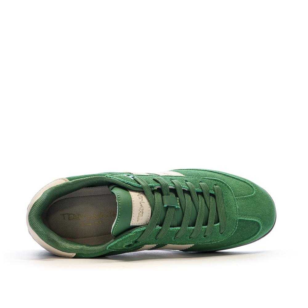 Teddy Smith White Suede Green Men's Sneakers Photo of the Espace des Marques %store% store - view of %key%