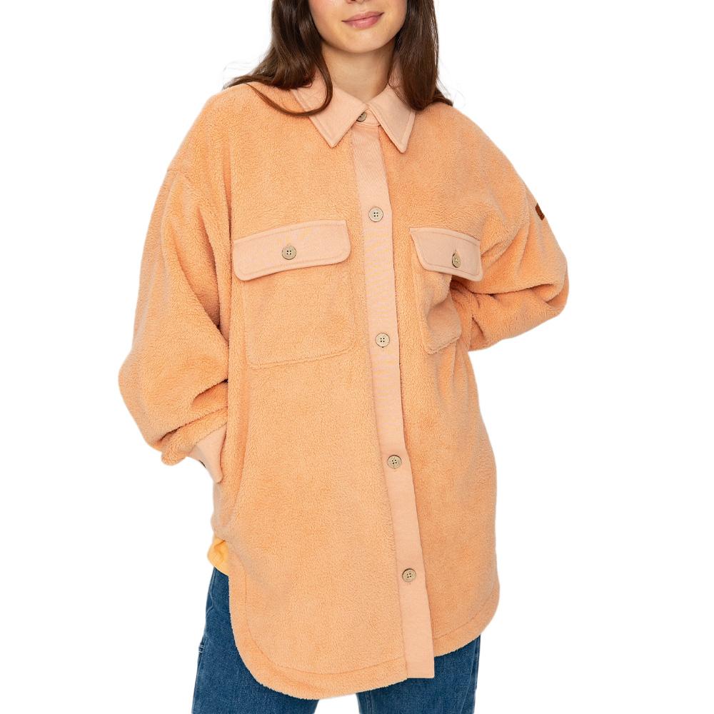Roxy Switch Up Women's Fleece Shirt Orange affordable