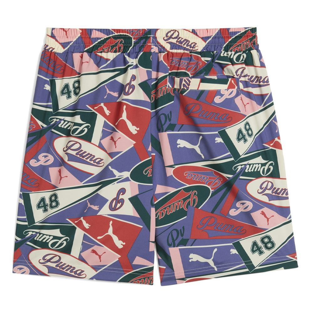Pantalón corto azul/rojo para hombre Puma Sports Legacy ver 2