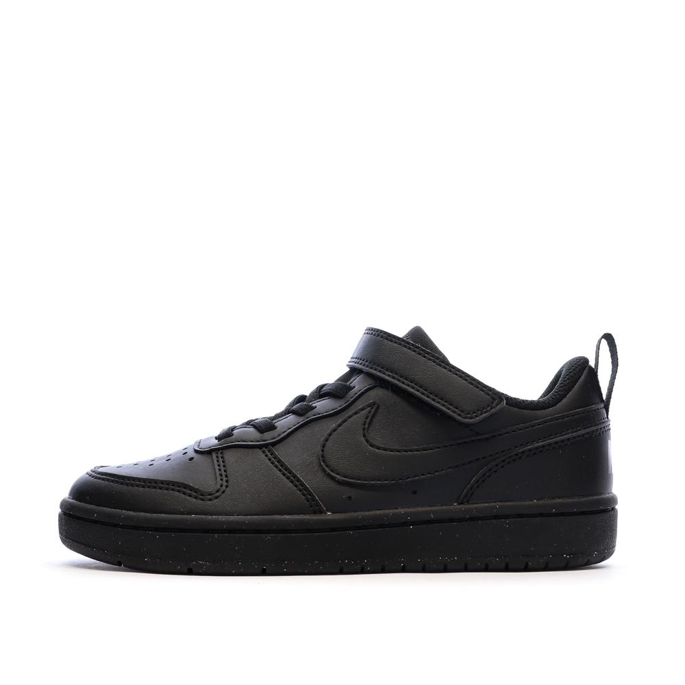 Baskets Noires Garçon Nike Court Borough Low Recraft pas cher