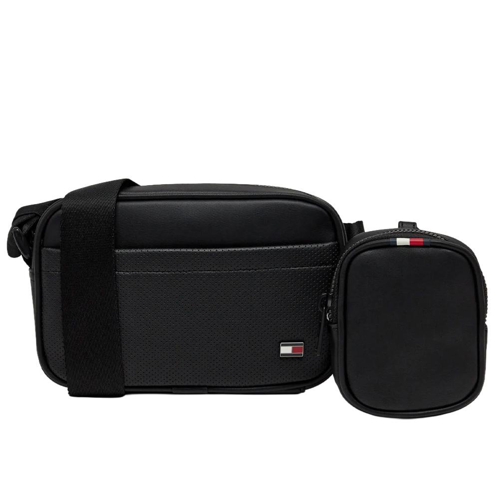 Bolso negro de hombre Tommy Hilfiger Foundation Camera ver 2