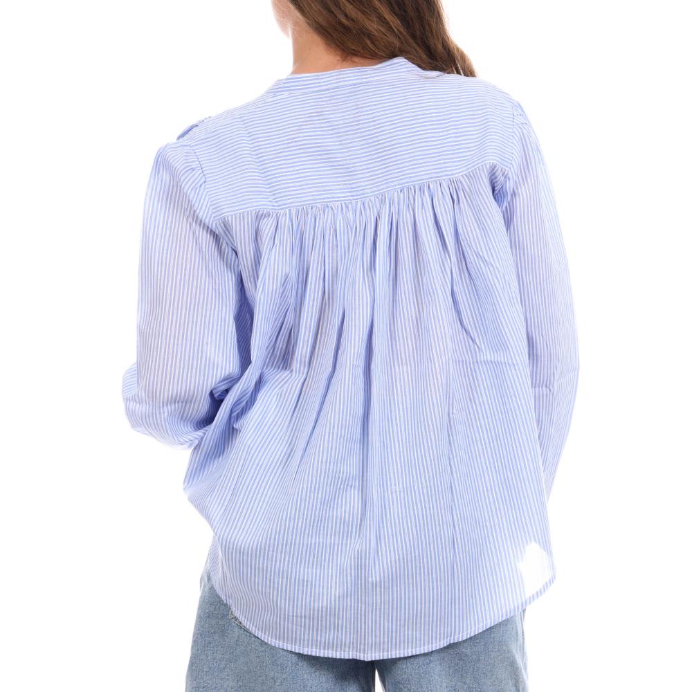 Blusa azul y blanca para mujer Goa Ros ver 2
