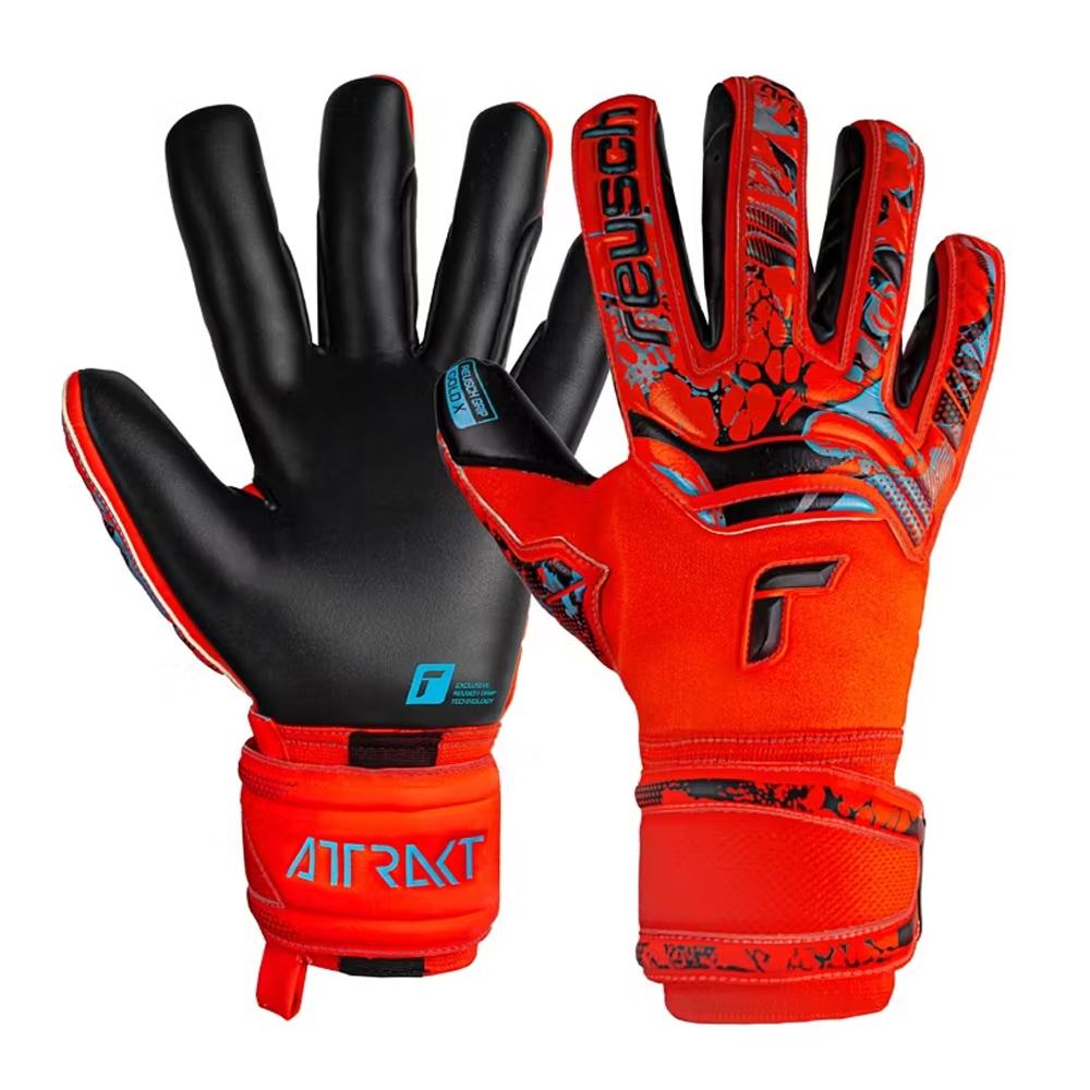 Reusch Attrakt Gold X Herren Torwarthandschuhe Rot/Schwarz günstig