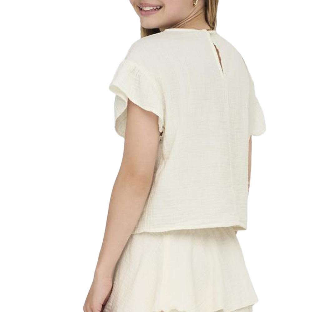 White Girl's T-Shirt Kids ONLY Kogthyra Photo of the Espace des Marques %store% store - view of %key%