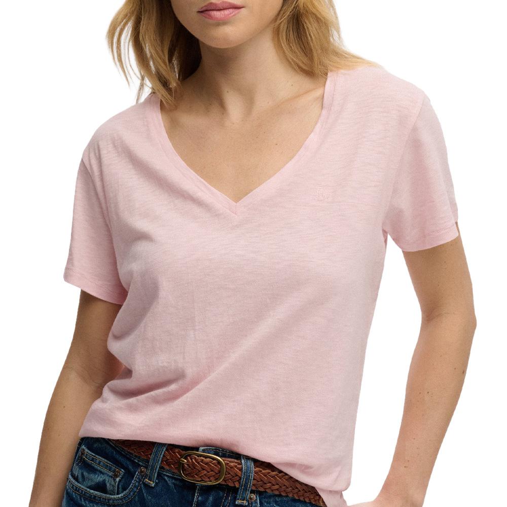 T-Shirt Rose Pale Femme Superdry Studioss pas cher
