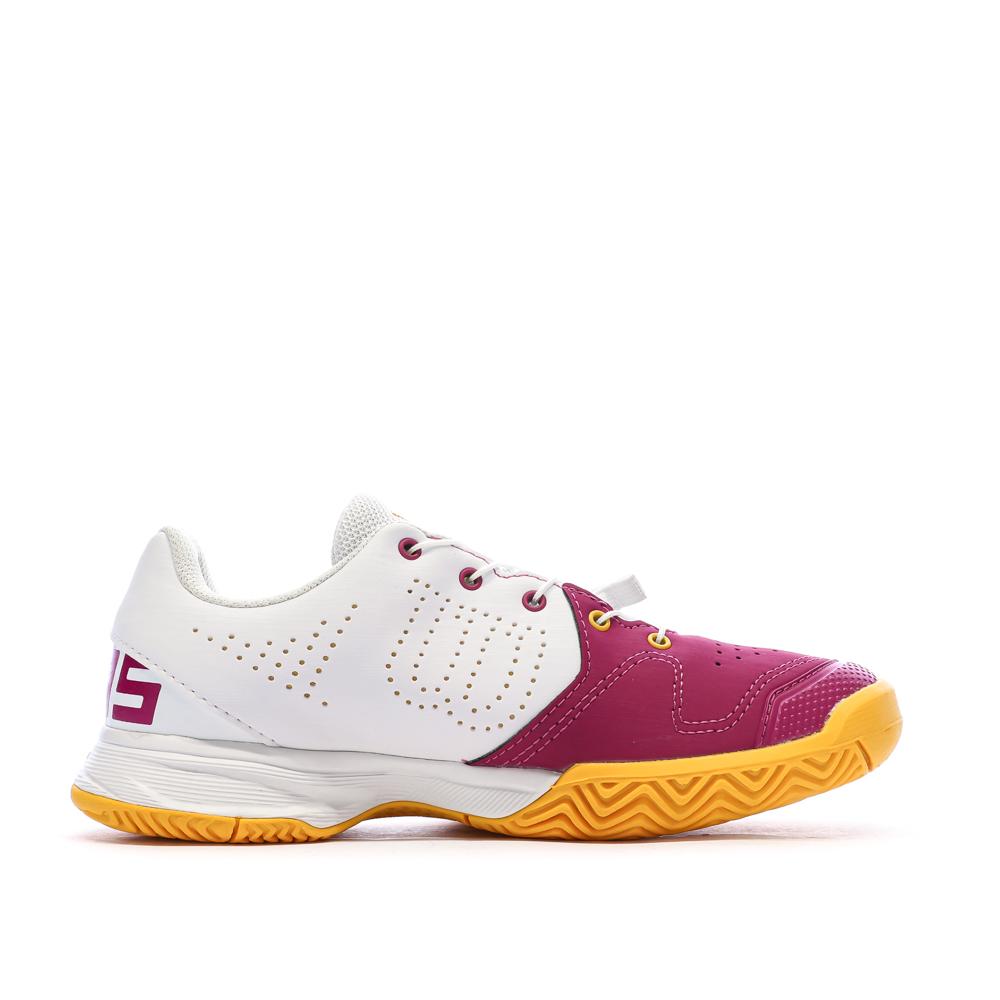 Chaussures de tennis Blanches/Roses Femme Wilson Kaos K 2.0 vue 2