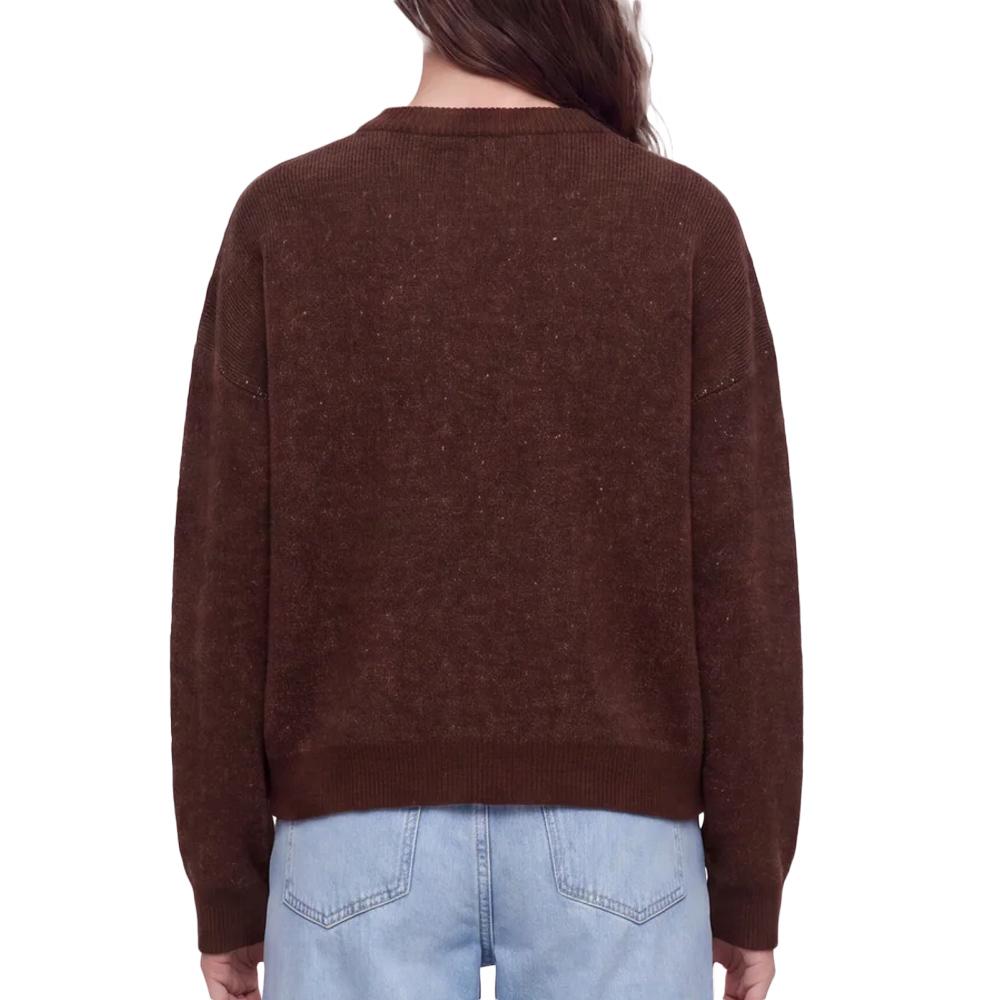 Pull Marron/Bleu Femme Teddy Smith Paina vue 2