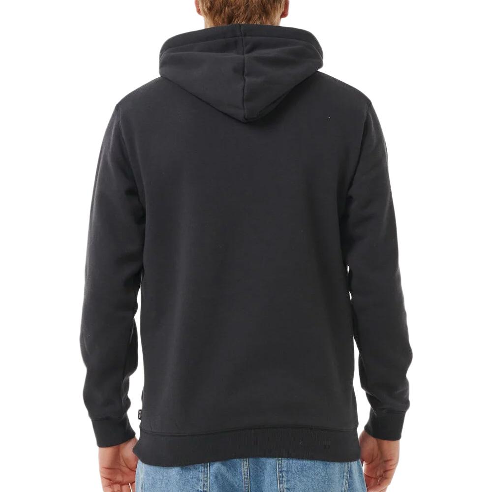 Sudadera con capucha negra para hombre Rip Curl Down Line ver 2