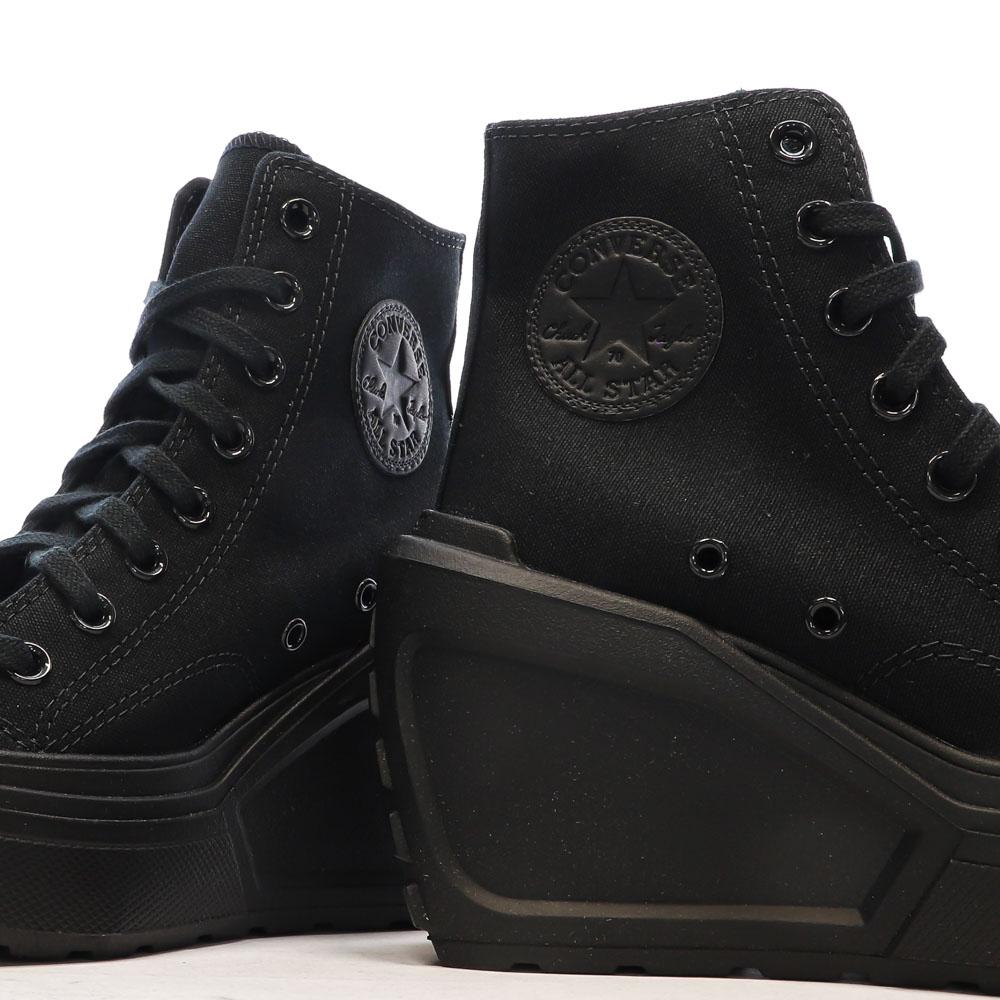 Converse Chuck 70 De Luxe Cuña Zapatillas Mujer Negras ver 7